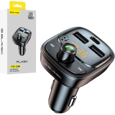 Blavec FM Transmitter Flash TR-06 MP3, Bluetooth - 2xUSB + Type C - PD 30W (TFMFTR06-B) black