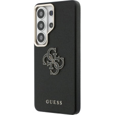 Guess PU 4G Resin Metal Logo Case for Samsung Galaxy S26 Ultra Black
