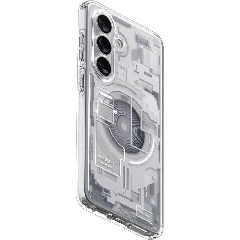 Spigen Ultra Hybrid Mag MagSafe Case for Samsung Galaxy S26+ Zero One - Clear and White