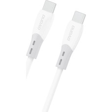 Dudao L25SC 60W USB-C - USB-C Cable with Soft Silicone Braid 2m - White