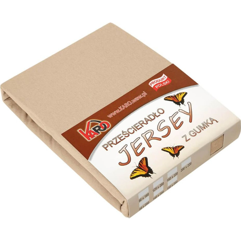 Džersija loksne 80x160 bēša 009 bieza 150g/m2