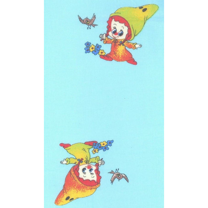 Kokvilnas gultas veļa 160x200 zila Dwarfs krupju stools ziedi Zema cena