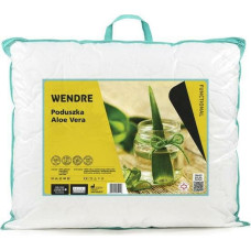 Aloe Vera spilvens 50x60 stepēta balta mikrošķiedras