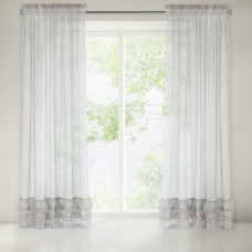 Aizkars ir gatavs uz lentes 140x270 Raja sudraba