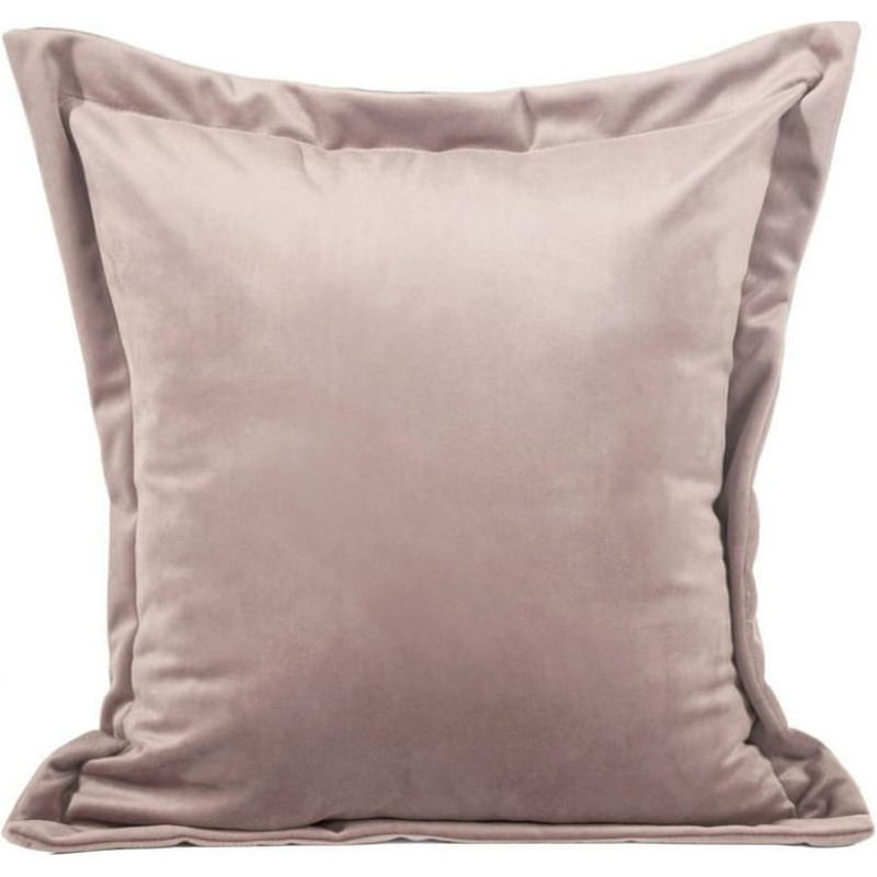 Dekoratīvā spilvendrāna 45x45 Villa pūdera rozā velūrs