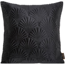 Dekoratīvā spilvendrāna 45x45 Ria 2 melns velūrs