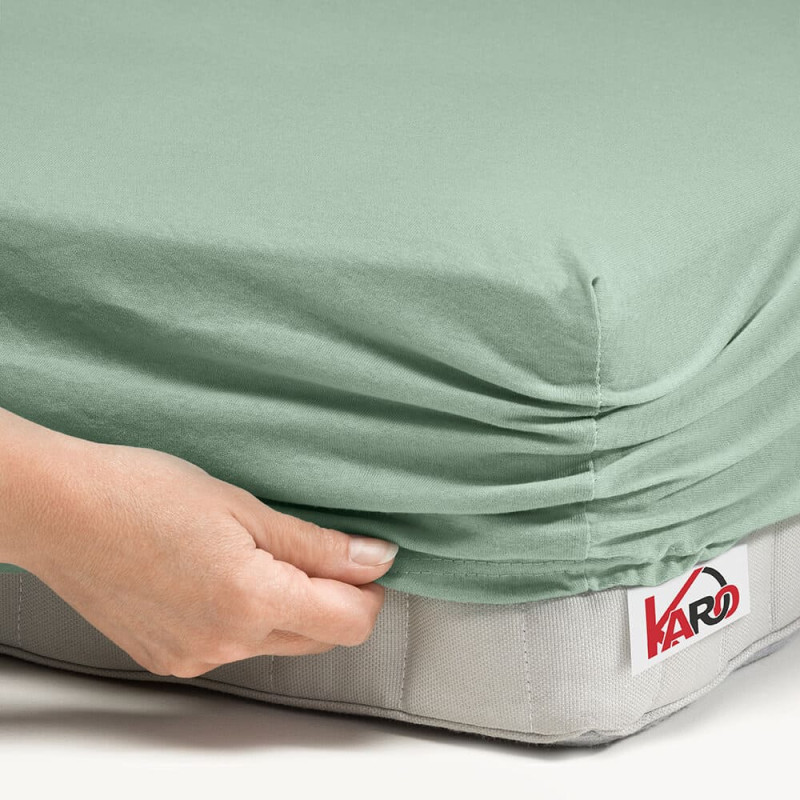 Džersija loksne 220x240 olīvu 013 bieza 150g/m2