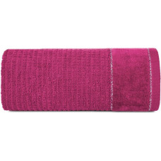 Towel Glory 2 30x50 fuksīna ar velūra apmali un sudraba diegu 500g/m2 frotē audums