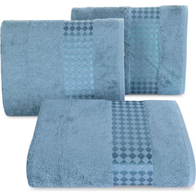 BAMBUSA DVIELIS02 (7) 50X90 CM ZILS