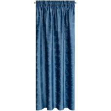 Gatavs aizkars Adria uz lentes 140x270 cm zils