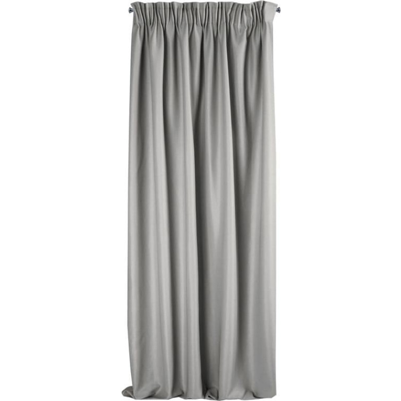 Aggie aizkars uz lentes 140x270 cm pelēks