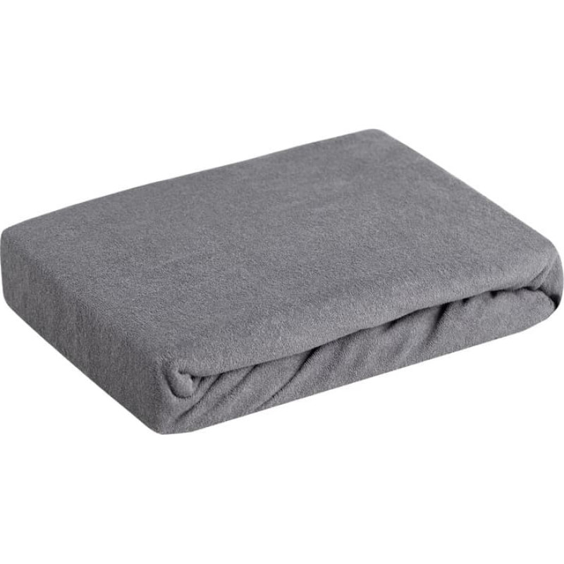 Frotē loksne 180x200 tērauda 170 g/m2 20 cm matracim