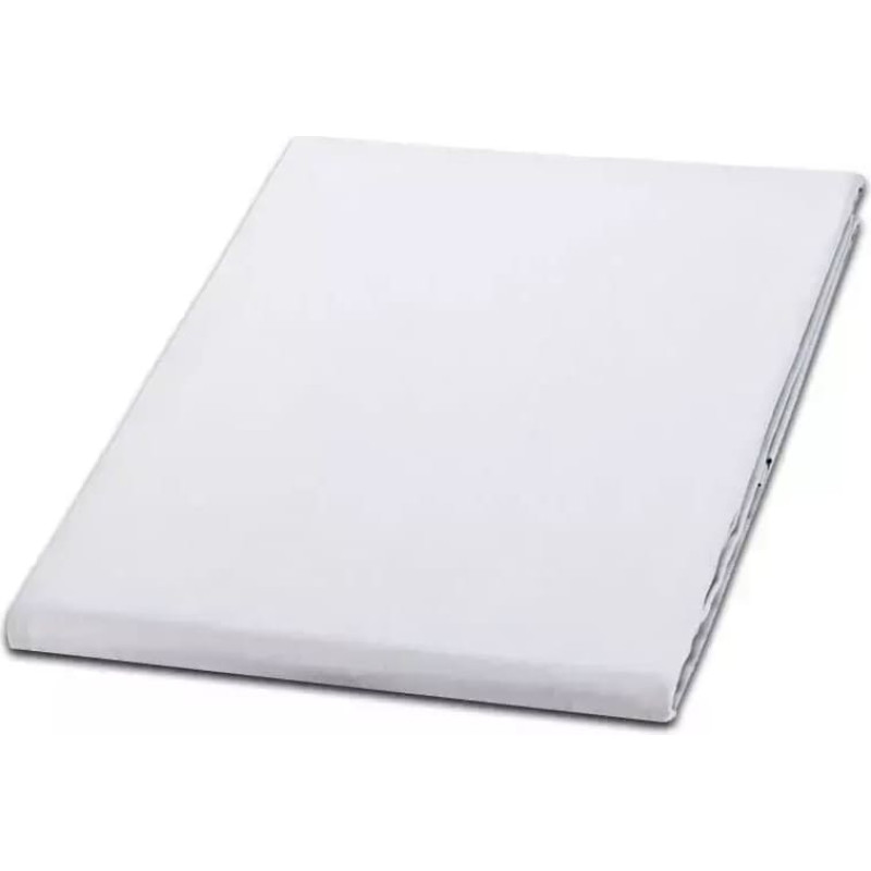 Pieguļošs palags 240x260 balts 01 vienkāršs 52% kokvilna 48% poliesters bez gumijas