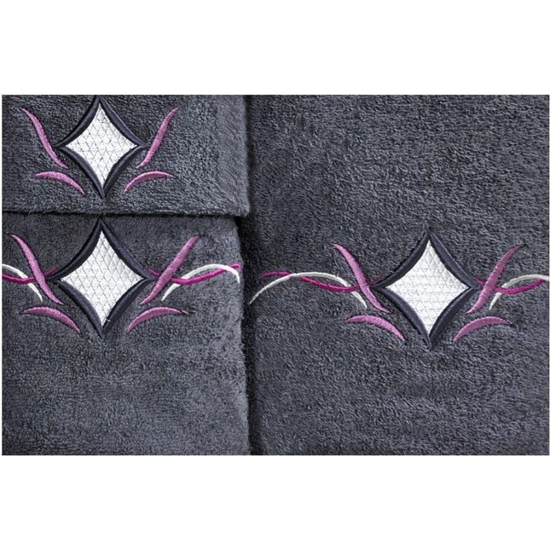 Dvieļu komplekts kastē 3 gab Lotos grafīts 30x50, 50x90, 70x140 400g/m2