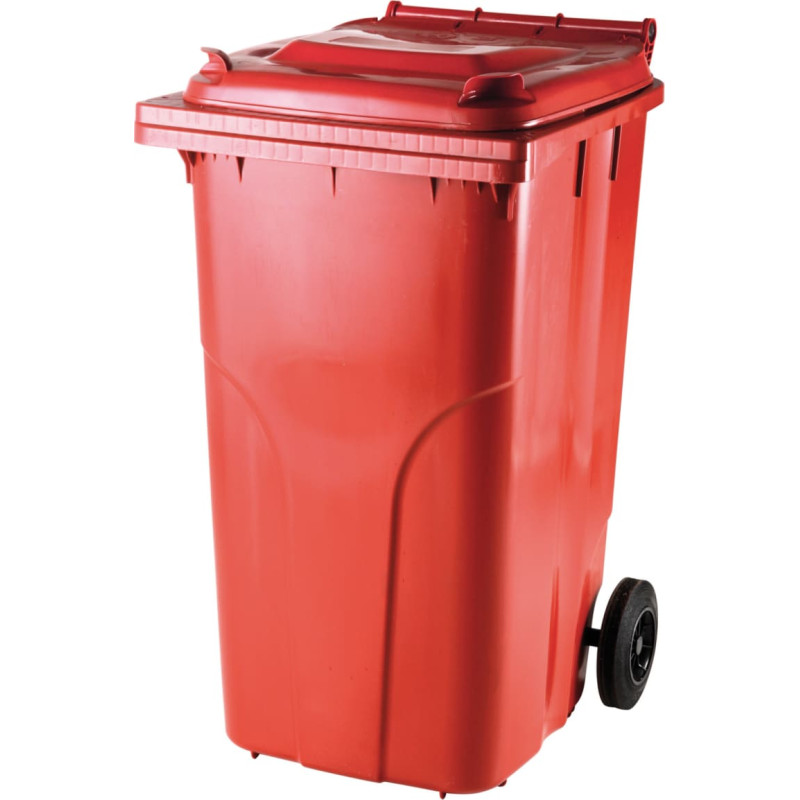 Europlast Austria Atkritumu un atkritumu tvertnes SERTIFIKĀTI - sarkans 240L