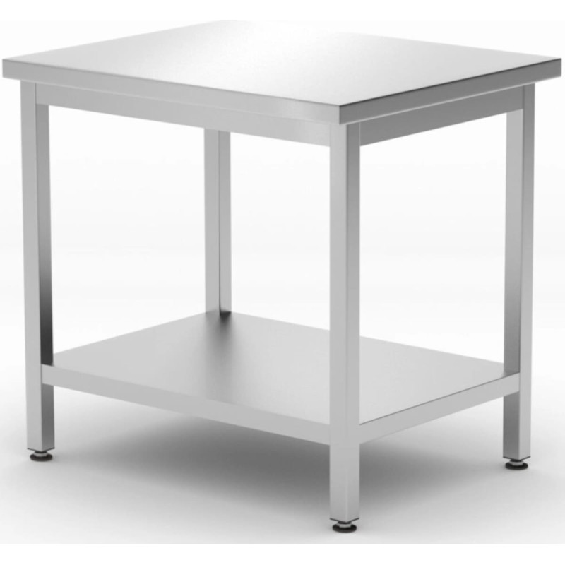 Hendi Galds ar centrālo darba virsmu un plauktu Budget Line 800 x 600 x 850 mm - 817100