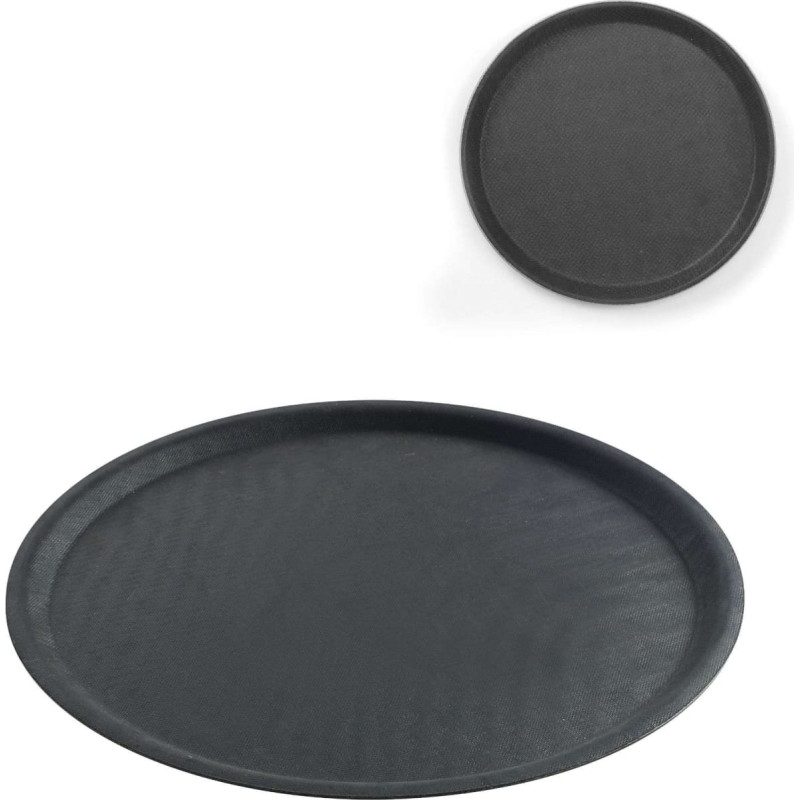 Hendi Apaļa, neslīdo&scaron;a viesmīļa paplātes diam. 35cm - melns