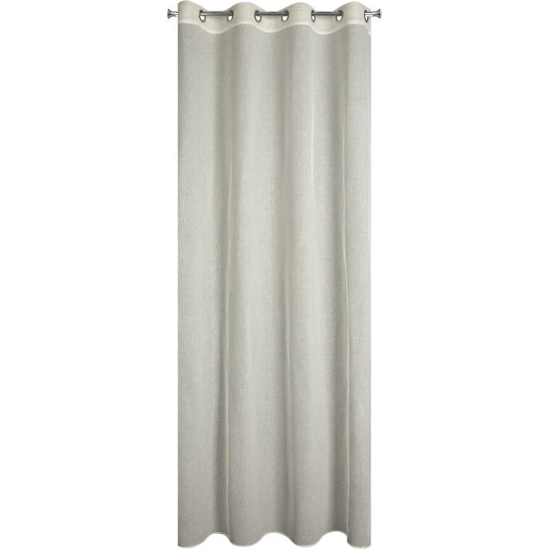 Aizkars 140x250 Darla balts gatavs uz starplikām no viegla gaisīga auduma