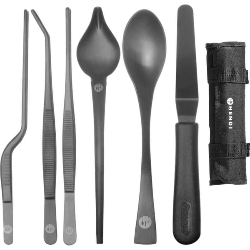 Hendi Pavāra instrumentu komplekts su&scaron;i kūku dekorē&scaron;anai 6gab. - melns