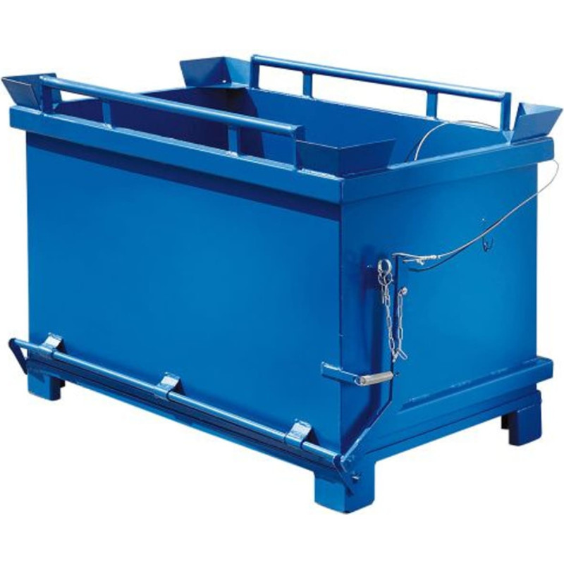 Meva Konteiners ar eņģēm atveramu atloku dibenu 600L