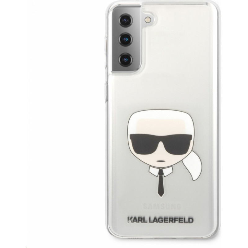 KLHCS21MKTR Karl Lagerfeld PC|TPU Head Cover for Samsung Galaxy S21+ Transparent