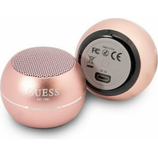 Guess głośnik Bluetooth GUWSALGEP Speaker mini różowy|pink