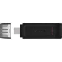 Kingston Technology DataTraveler 70 USB flash drive 64 GB USB Type-C 3.2 Gen 1 (3.1 Gen 1) Black