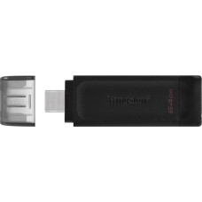 Kingston Technology DataTraveler 70 USB flash drive 64 GB USB Type-C 3.2 Gen 1 (3.1 Gen 1) Black