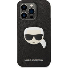 Karl Lagerfeld PU Saffiano Karl Head Case for iPhone 14 Pro Max Black