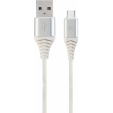 Gembird CC-USB2B-AMCM-1M-BW2 USB cable 1.8 m USB 2.0 USB A USB C Silver, White