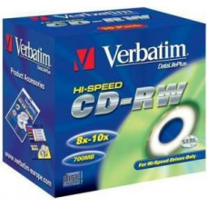 Matricas CD-RW SERL Verbatim 700MB 10x-12x 10 Pack Jewel