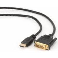 Gembird 3m, HDMI/DVI, M/M DVI-D Black