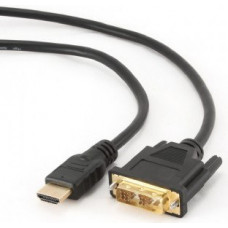 Gembird 1.8m, HDMI/DVI, M/M DVI-D Black