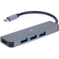 Gembird A-CM-COMBO2-01 USB Type-C 2-in-1 multi-port adapter (Hub + HDMI)