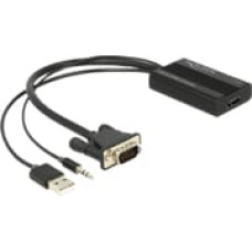 Adapter VGA(M)+USB(Power)+Jack(Audio)->HDMI(F)