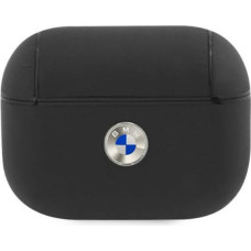 BMW BMAPSSLBK AirPods Pro cover czarny|black Geniune Leather Silver Logo
