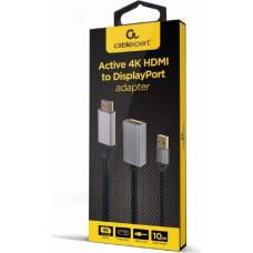 Adapteris Gembird HDMI Male - DisplayPort Female 4K Black