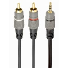 Gembird 2 x RCA Male - 1 x 3.5mm Male 10m Gold plated