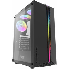 Darkflash DK151 computer case LED with 3 fan (black)