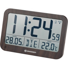 Sienas / galda pulkstenis ar koka dizainu, MyTime, MC LCD, BRESSER