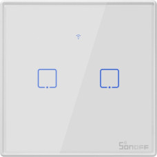 Smart Switch WiFi + RF 433 Sonoff T2 EU TX (2-kanālu)