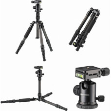 Karbona fotokameras statīvs Bresser BR-2504X8C-B1  >10 kg, 25 - 165 cm