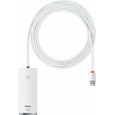 Baseus Lite Series Hub 4in1 USB to 4x USB 3.0, 2m (White)