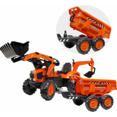Kubota Tractor Orange ar piekabi 3 gadus