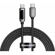 Baseus USB Type C cable - USB Type C 100W (20V | 5A) Power Delivery with display screen power meter 2m black (CATSK-C01)