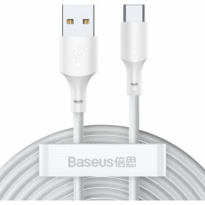 Baseus TZCATZJ-02 USB cable 1.5 m USB A USB C White