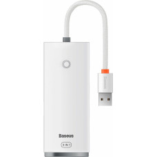 Baseus Lite Series Hub 4in1 USB to 4x USB 3.0, 25cm (White)