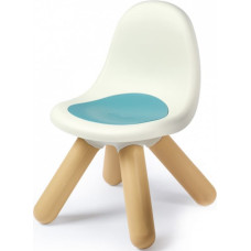 Balts un zils dārza krēsls ar atzveltni