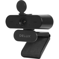 Delux DC03 tīmekļa kamera ar mikrofonu melna