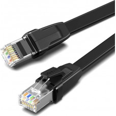 UGREEN NW134 Cat 8 U|FTP Flat Ethernet RJ45 Cable Pure Copper 1m (black)